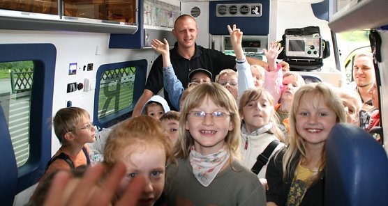 Besuch beim Rettungsdienst (Foto: nnz) Besuch beim Rettungsdienst (Foto: nnz)