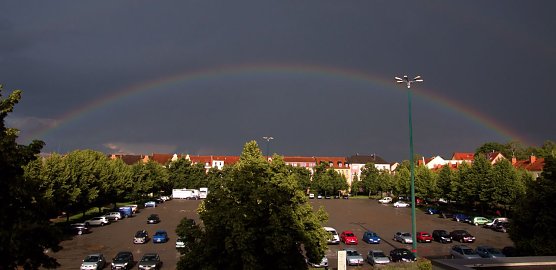 Regenbogen &uuml;ber Nordhausen (Foto: Peter Blei)