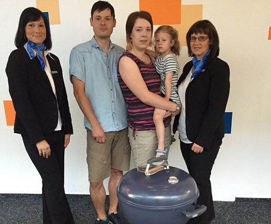 Kugelgrill gewonnen (Foto: Nordth&uuml;ringer Volksbank)