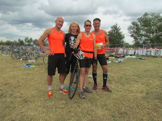 F&uuml;r die Stadtwerke starteten Martin Knape (Schwimmen), Heiko Baerens (Radfahren) und Jens Eisenschmidt (Laufen).  (Foto: Stadtwerke Nordhausen)