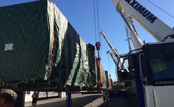 Angekommen und abgeladen (Foto: privat)