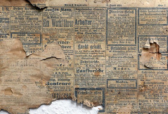 Zeitung gefunden (Foto: SHK)