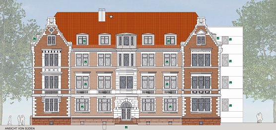 Ansicht von der Stra&szlig;e her (Foto: SHK)