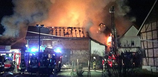 Vier-Seiten-Hof brannte in Trebra (Foto: Landratsamt Nordhausen)