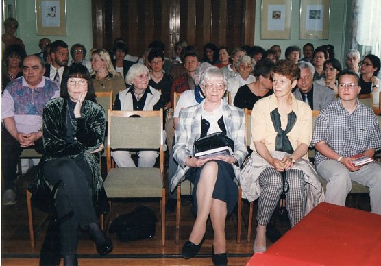 Volles Haus zur ersten Lesung - vor 20 Jahren kam Dichterin Sarah Kirsch zum ersten Mal wieder nach Nordhausen (Foto: Heidelore Kneffel)