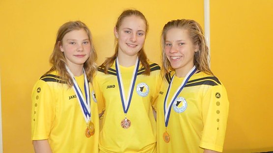 Katharina Grafe, Paula Schneller und Jette Eisenschmidt konnten in Northeim Medallien holen (Foto: SVN '90 Nordhausen)