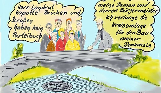 Karikatur (Foto: Martin H&ouml;fer)