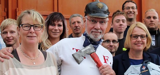 Klaan und Krauth wollen zusammen die Feuerwehr bauen (Foto: P. Grabe/Stadt Nordhausen)