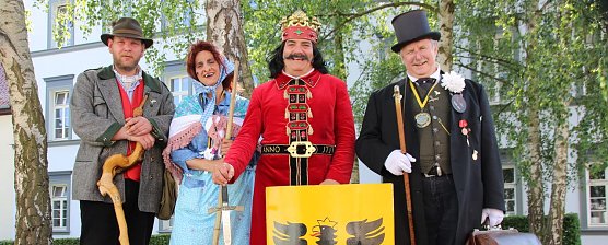 Das Quartett (Foto: I. Bergmann, Pressestelle Rathaus)