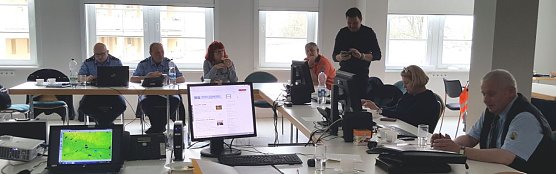 Blick ins Lagezentrum (Foto: nnz)