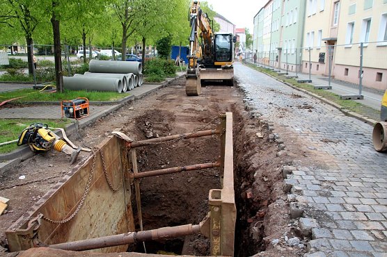 Sanierung am Bebel-Platz (Foto: P. Grabe/Stadt Nordhausen)