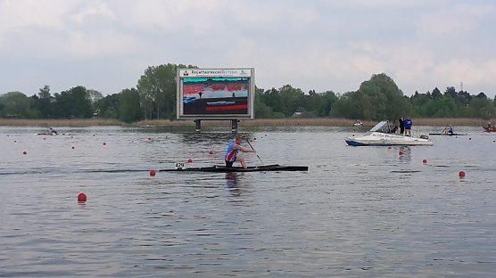 F&uuml;r den Nordh&auml;user Canadierfahrer Olaf Ostwald hat die Saison 2017 am vergangenen Wochenende in Brandenburg begonnen (Foto: Yvonne Benz-Ostwald)