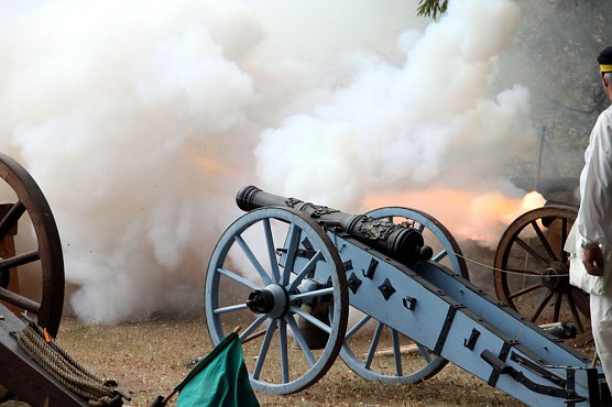 Kanonendonner und Pulverdampf auf dem Dickkopf (Foto: Landratsamt Kyffh&auml;userkreis)
