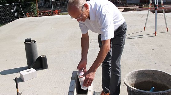 Grundstein wurde gelegt (Foto: S. Spehr)