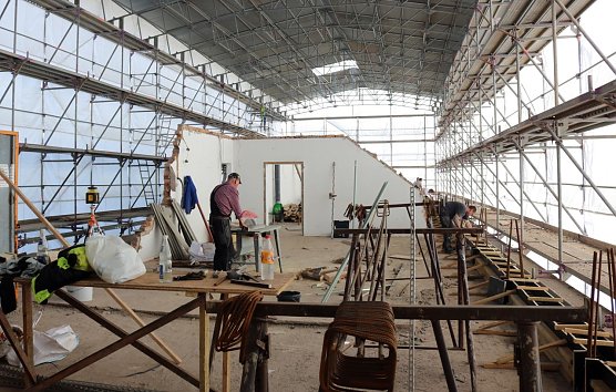 Die Bauarbeiten am Schiller-Gymnasium schreiten voran  (Foto: Pressestelle Landratsamt Nordhausen)