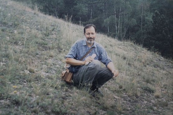 Klaus-J&ouml;rg Barthel unterwegs in Feld und Flur, 1992 (Foto: Stadtverwaltung Nordhausen)