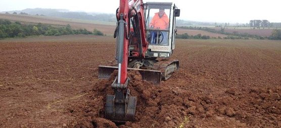 Jetzt wird gegraben (Foto: privat)