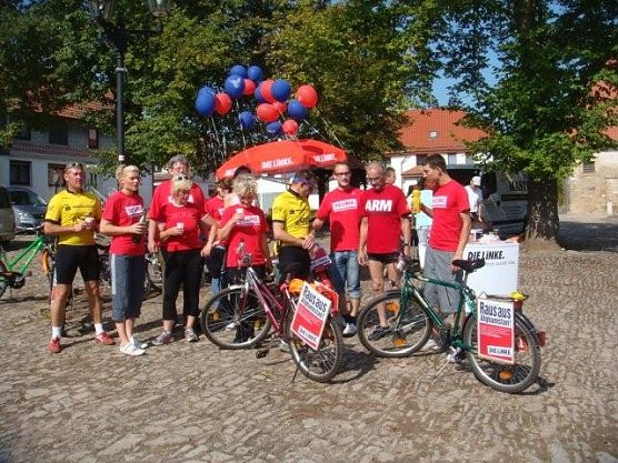 Für den Abzug geradelt (Foto: privat) Für den Abzug geradelt (Foto: privat)