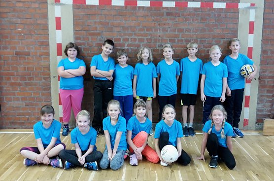 Am Donnerstag nahm das Team der Grundschule Ilfeld am allj&auml;hrlichen Kreisfinale in der Ballspielhalle Nordhausen teil (Foto: E. Fischer)