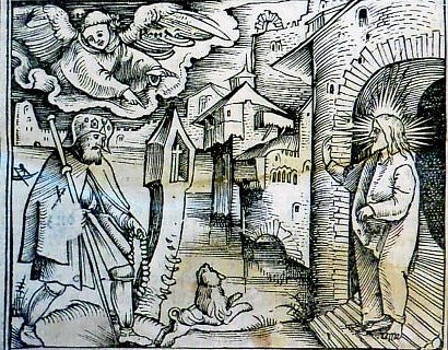 Kaiserberg Pilgerschaft, Inkunabel aus der Himmelgartenbibliothek (Foto: Heidelore Kneffel) Kaiserberg Pilgerschaft, Inkunabel aus der Himmelgartenbibliothek (Foto: Heidelore Kneffel)