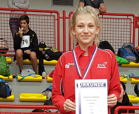 In toller Form pr&auml;sentierte sich auch Karolin von Glasenapp im Hochsprung (Foto: privat)