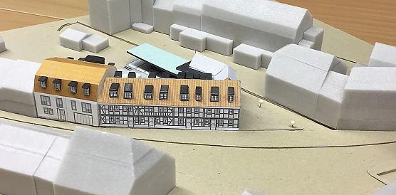Modell des Quartiers Schärfgasse (Foto: SWG Nordhausen) Modell des Quartiers Schärfgasse (Foto: SWG Nordhausen)