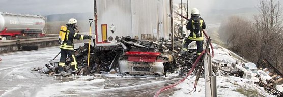 T&ouml;dlicher Unfall auf der A 38 (Foto: S. Tetzel)