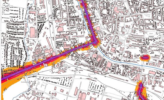 Hier ist der L&auml;rm besonders intensiv (Foto: Stadt Nordhausen)