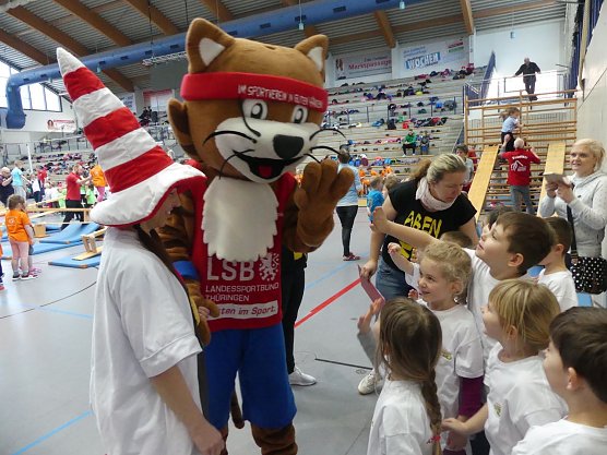 16. Kindergartensporttag in der Wiedigsburghalle Nordhausen (Foto: Kreissportbund Nordhausen)
