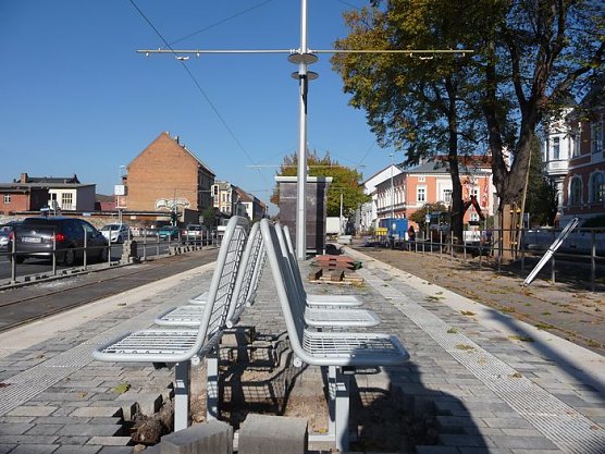 Neue Haltestelle (Foto: nnz) Neue Haltestelle (Foto: nnz)