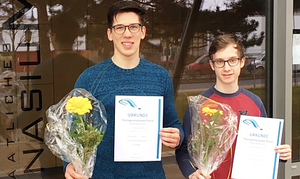 Sch&uuml;ler des Schillergymnasiums nahmen erfolgreich an der 27. Physikolympiade Th&uuml;ringens teil. (Foto: Friedrich Schiller Gymnasium Bleicherode)