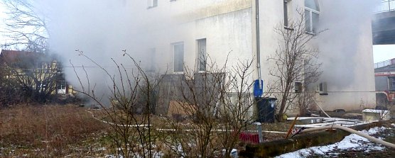 Brand in leerstehendem Wohnhaus (Foto: nnz)
