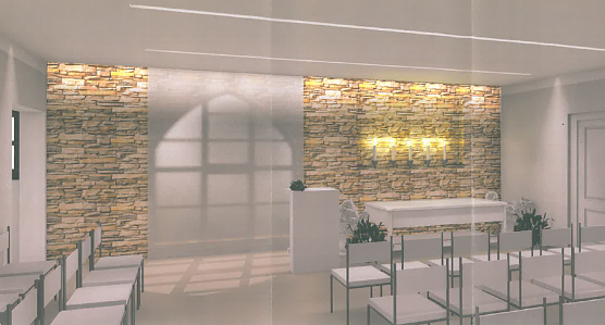 Entwurf zur Neugestaltung der kleinen Trauerhalle (Foto: Stadtverwaltung Nordhausen)