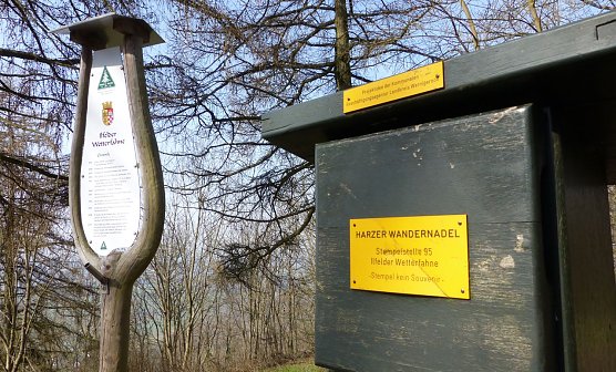 Stempelstelle an der Wetterfahne (Foto: nnz)