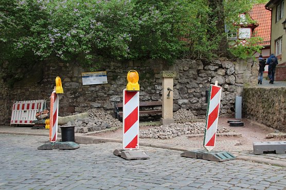 Stadt saniert Bauernbrunnen (Foto: Pressestelle Stadt Nordhausen)