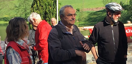 Drei Wanderf&uuml;hrer vom Harzklub: Frau Schmitt, Herr Appenrodt und Herr Sieckel (Foto: privat)