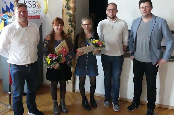 Die die beiden neunzehnj&auml;hrigen Sportlerinnen Martha Erny und Lena-Marie Walter wurden f&uuml;r ihre Arbeit ausgezeichnet (Foto: Kreissportbund Nordhausen)