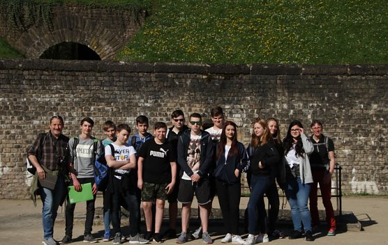 Im Amphitheater Trier - hier erhielten die jungen Leute einen Einblick in das Freizeitvergn&uuml;gen der R&ouml;mer (Foto: privat)