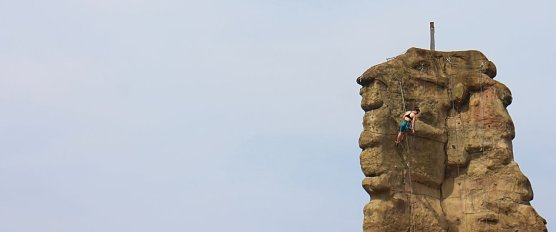 Der "Peterstein" ist wieder frei f&uuml;r Gipfelst&uuml;rmer (Foto: Angelo Glashagel)