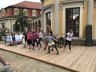 Radevas Eleven proben f&uuml;r die Schlossfestspiele (Foto: Dimitar Radev)