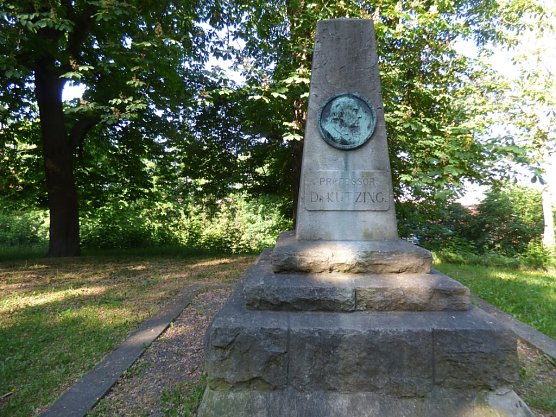 K&uuml;tzing-Denkmal im Gehege (Foto: Heidelore Kneffel)