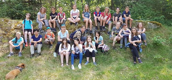 Herder-Sch&uuml;ler erwandern Biosph&auml;renreservat vor der Haust&uuml;r (Foto: H. Roeder)