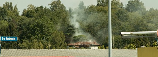 Brand am Kirchberg in Niedersachswerfen (Foto: S. Tetzel)