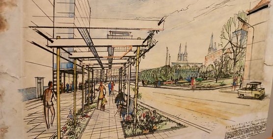 Bauzeichnung 1958, Töpferstraße (Foto: Sammlung Stadtarchiv Nordhausen) Bauzeichnung 1958, Töpferstraße (Foto: Sammlung Stadtarchiv Nordhausen)