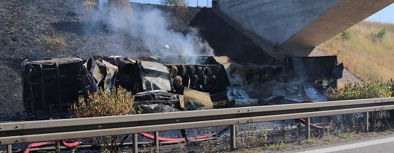 Schwerer Unfall auf der A38 (Foto: S. Tetzel)