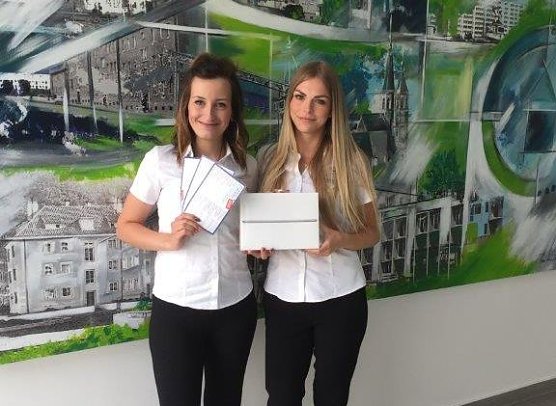 Sara Westermann und Juliane Scholz vom Team Vermietung-Marketing (Foto: WBG)