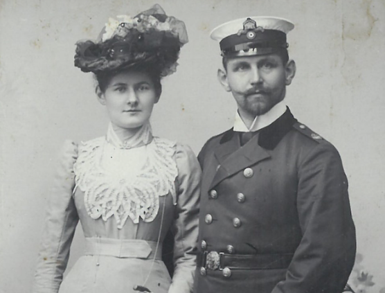 Historische Fotografie aus einer alten Familienchronik. (Foto: Interessengemeinschaft Familienforschung)