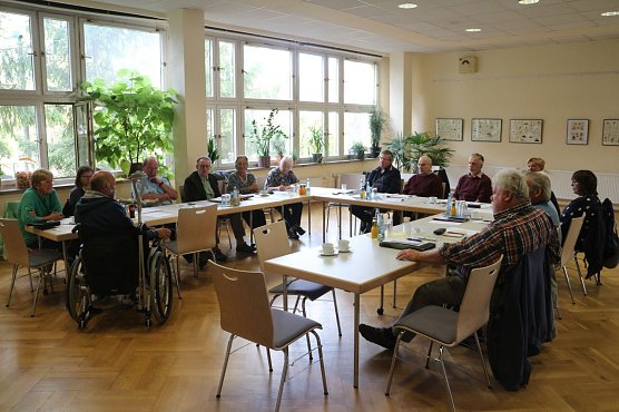 Im Nordh&auml;user Seniorenbeirat waren heute auch die Kollegen aus Bleicherode zu Gast (Foto: Angelo Glashagel)
