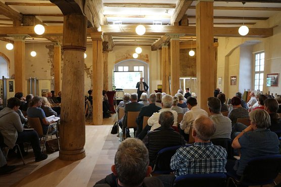 Der erste Entwurf zum neuen Regionalplan Nordth&uuml;ringen wurde in Heringen vorgestellt (Foto: Angelo Glashagel)