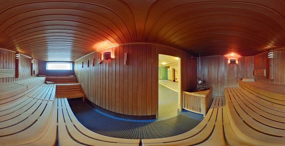 Blick in die Badehaus-Sauna (Foto: Badehaus Nordhausen)